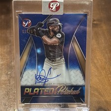 2026 Topps Pristine Fernando Tatis Jr. Plated And Polished Blue Auto /75