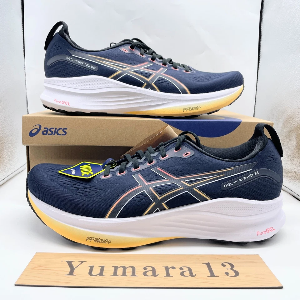 Asics Gel-Kayano 32 Wide Midnight Black 1011C051-400 tamanho masculino - Imagem 2 de 4