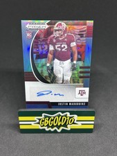 Justin Madubuike 2020 Prizm Draft Picks Carolina Blue Prizm Rookie Auto /30 #177