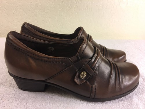 Zapatos de tacón bajo Earth Maize para mujer marrón cuero talla 6.5 B ¡Excelentes!¡! - Imagen 11 de 11