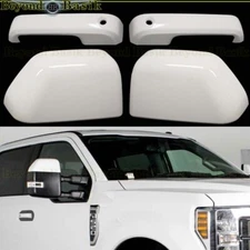 2017-2022 Ford F250-F550 2 Door Handle COVERS w/PSK+Mirrors Z1 YZ OXFORD WHITE