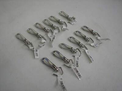 1 LOT = 12 OPEN EYE SPRING SNAPS 3/8" NICKEL FINISH NEW | eBay