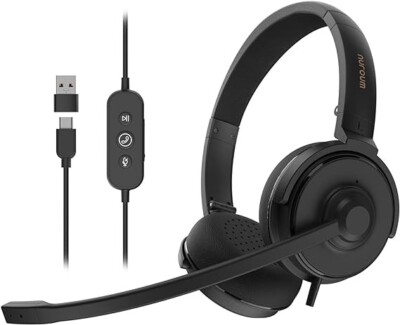 Ear Headphones Wireless Headset Laptop Usb Headset With Microphone
