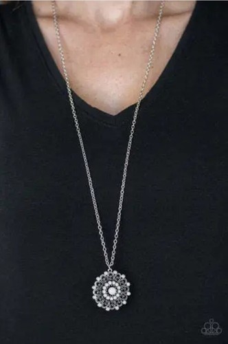 Boho Bonanza Paparazzi Necklace in Silver - Picture 2 of 2