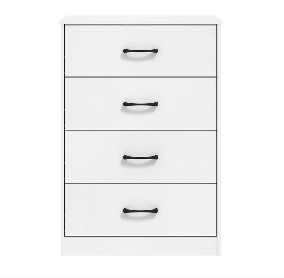 Comoda Para Habitacion Con Cajones De Madera Blanca Muebles El Dormitorio Ropa - Image 2 of 4