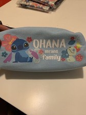 New Disney LILO AND STITCH TRAVELING PENCIL CASE Ohana Means Family