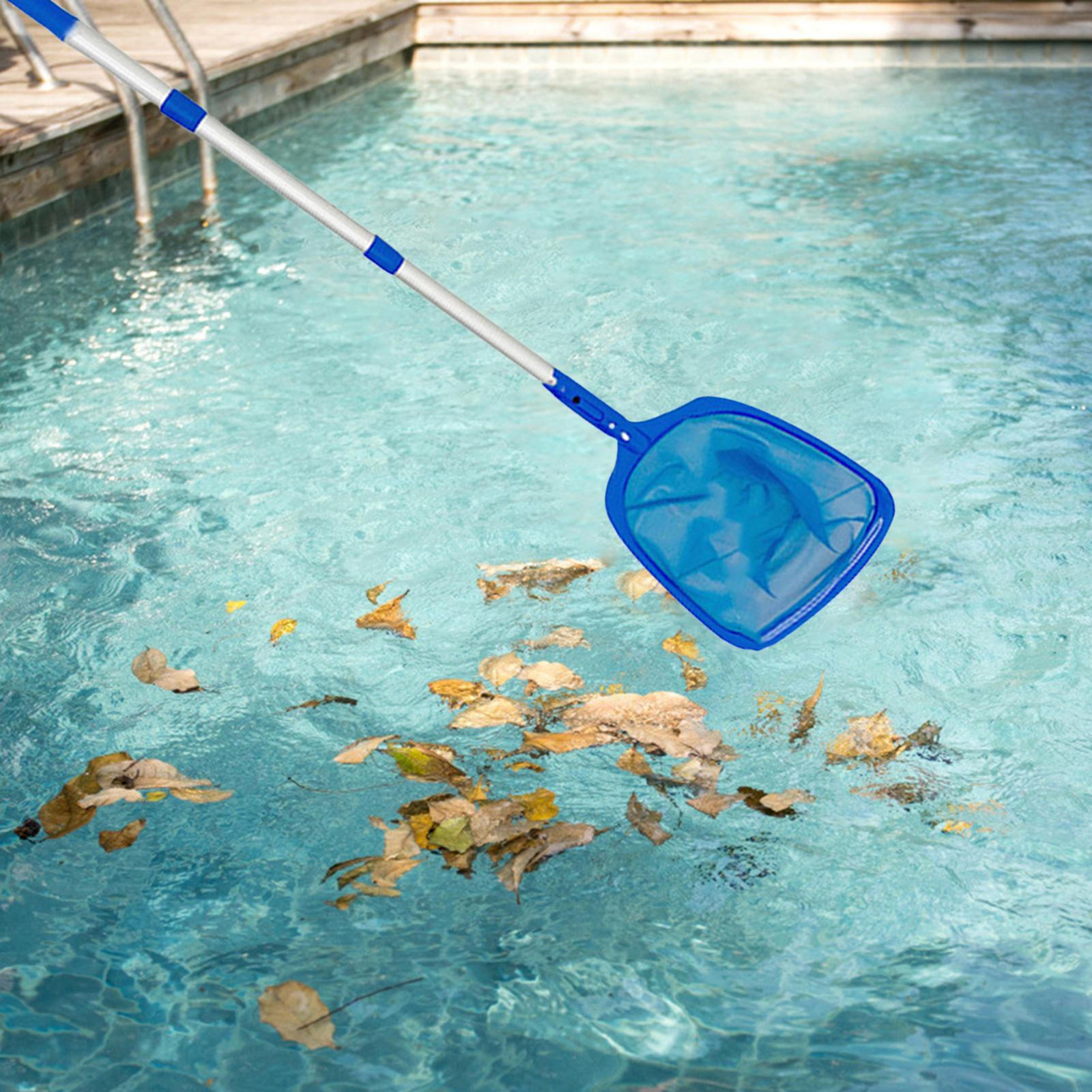 Professional Leaf Rake Deep Bag Swimming Pool Skimmer Net With