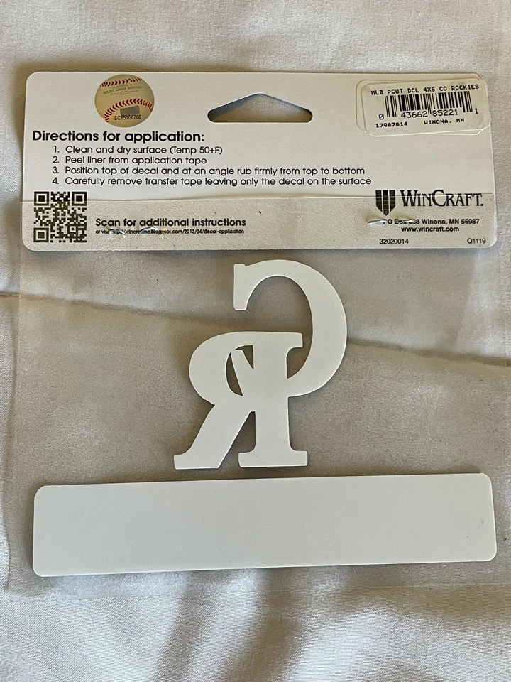 Colorado Rockies WinCraft Perfect Cut Decal, New - Image 2 of 4