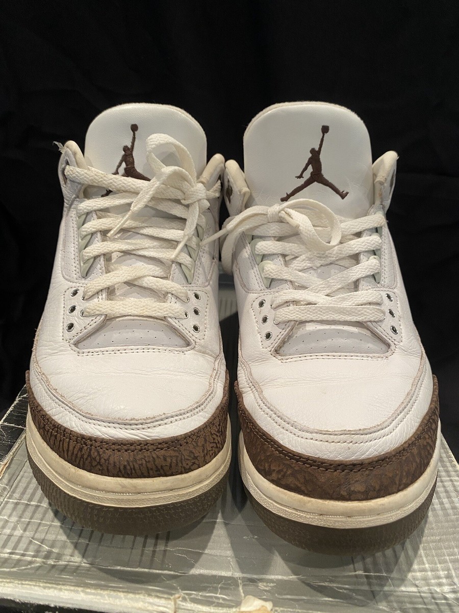 NIKE Air Jordan III 3 Mocha Brown White 2001 Men's SZ 11 136064