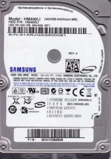 Samsung HM400LI 400Gb SATA hdd p/n: HM400LI  p/n:307411CQ928545 B17-17