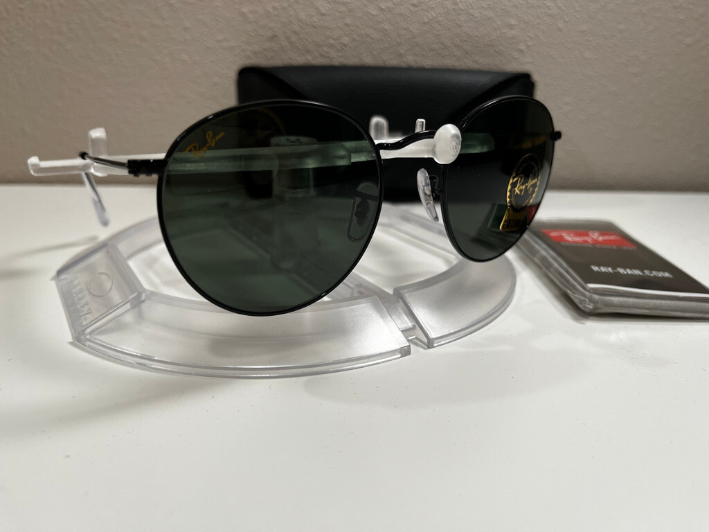 Ray-Ban Round Metal sunglasses (RB3447 9199/31 53-21) polished