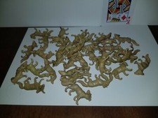Lot of 34 Hard Plastic Animals All The Same