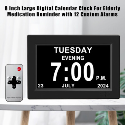 Seniorenuhr Wanduhr Wochentag Zoll Digitale Kalender Senioren Uhr