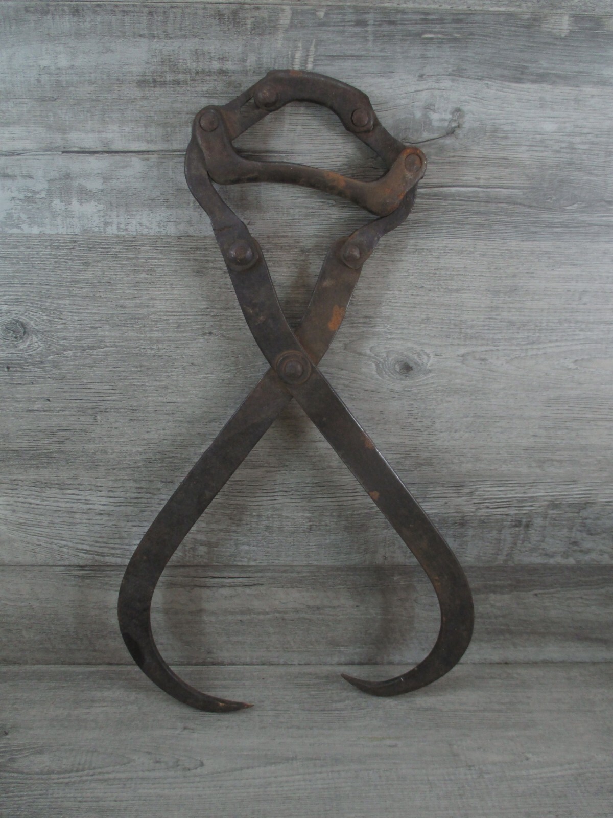 Vintage Antique Ice Block Tongs Iron Tool Grabber Tongs Louden eBay