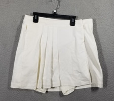 Nike Golf Pleated Skirt Womens 8 White Dri Fit Tour Premium NEW