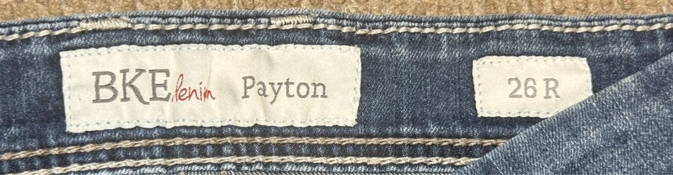 Pantalones de mezclilla bordados con hebilla BKE Payton para mujer talla 26R (26x29 real) Foto 3 de 4