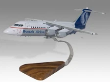 BAe 146-200 Brussels Airlines Desk Wood Airplane New Model Small Scale 1/100