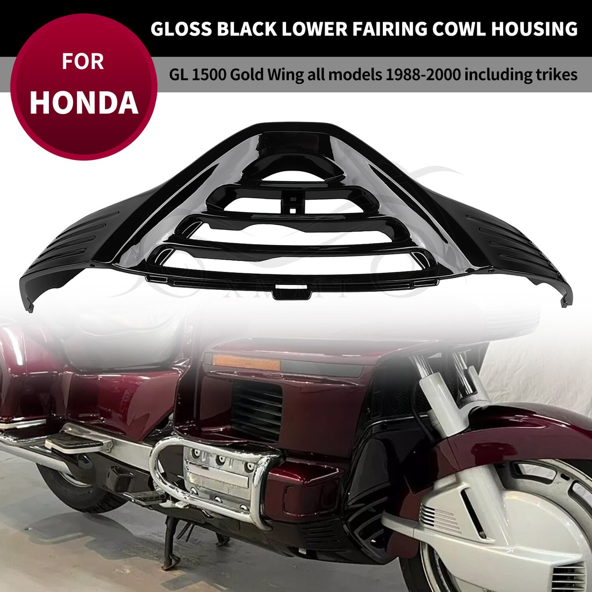 Vivid Black Lower Cowl Accent Fairing For Honda Goldwing GL1500 GL1500A  GL1500I