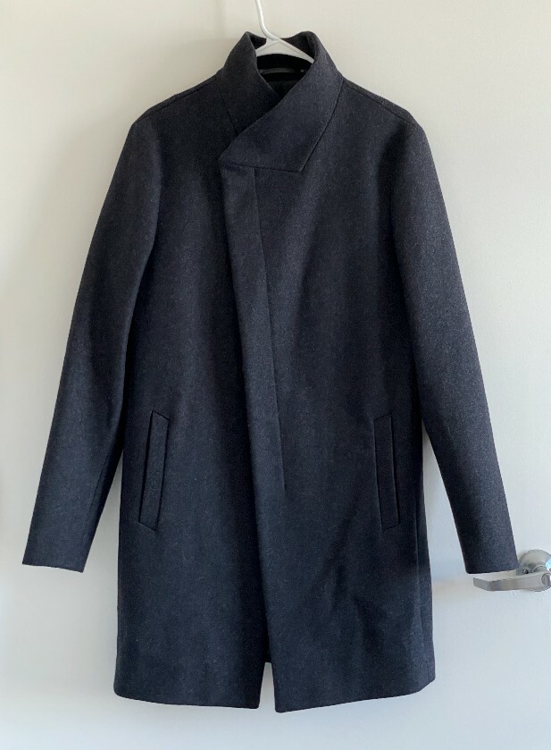 定価6万円 オールセインツ【ALL SAINTS】ヘリンボーン ウールPコートL 定価6万円 オールセインツ【ALL SAINTS】ヘリンボーン ウールP