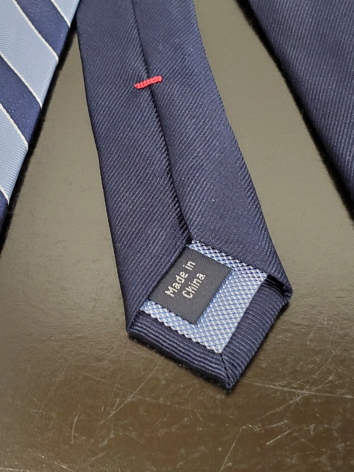 Tommy Hiliger Blue Striped Tie - Image 2 of 4