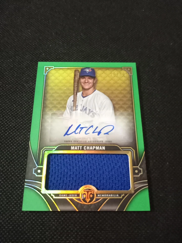 2022 Topps Triple Threads Matt Chapman ASJR-MC /50 Auto - Image 2 of 4