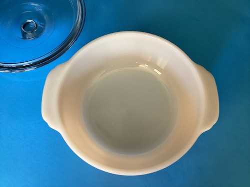 Fire King VTG Oval Peach Luster 1.5qt Casserole Dish #13 , with Glass Lid #407 - Picture 5 of 14