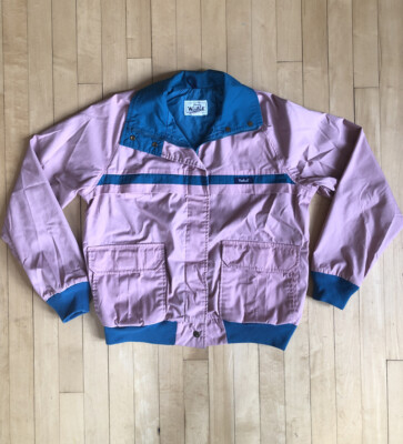 teal pink jacket
