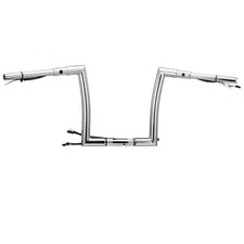 12" Rise Prewired Handlebar 1.5" Fat for Harley  Road Glide FLTR Chrome 1.25''