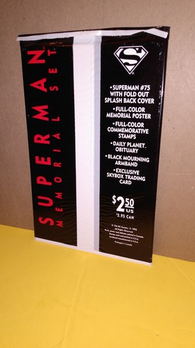 Superman 75 Death of Black Bag 1992 segunda impresión en estado bastante bueno-casi nuevo - Imagen 2 de 3
