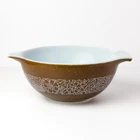 Vintage Pyrex Woodland Brown Nesting Cinderella Mixing Bowl - # 442 - 1.5 L