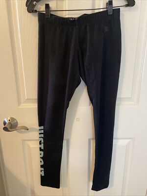 Nike Women Leg A See Just Do It Legging Gray Blue Athletic Workout Pant,  Medium