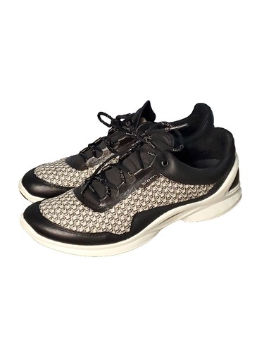Ecco Biom Grip Grey Gray Leather Lace Up Shoes Men display picture 3