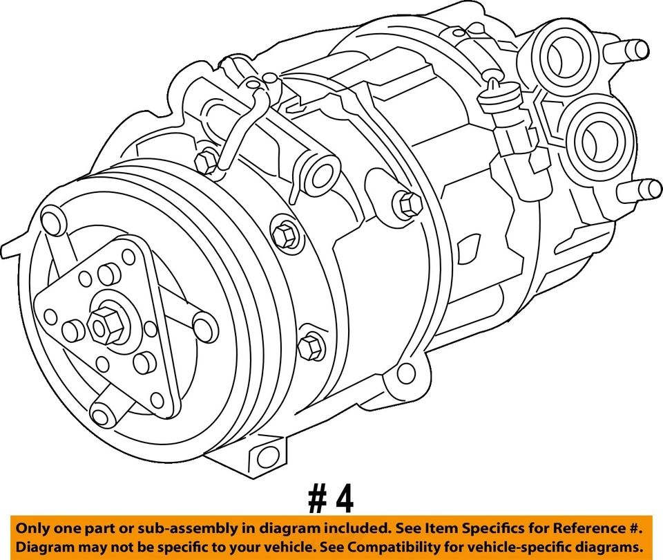 Compresor de aire acondicionado usado para: Jaguar Xf 2014 grado A Foto 4 de 4