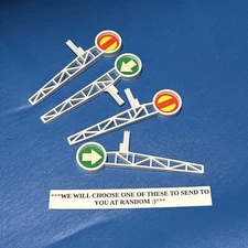 Disney Playmates 1986 Disneyland Mickey Train Playset PART Crossing Arm Signs