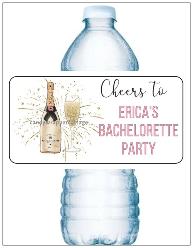 20 BACHELORETTE PARTY Water Bottle Labels Stickers Personalized BRIDESMAID GIFT