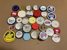 Vintage Food Jar Lids 30+ Jif,Skippy,Miracle Whip, Planters