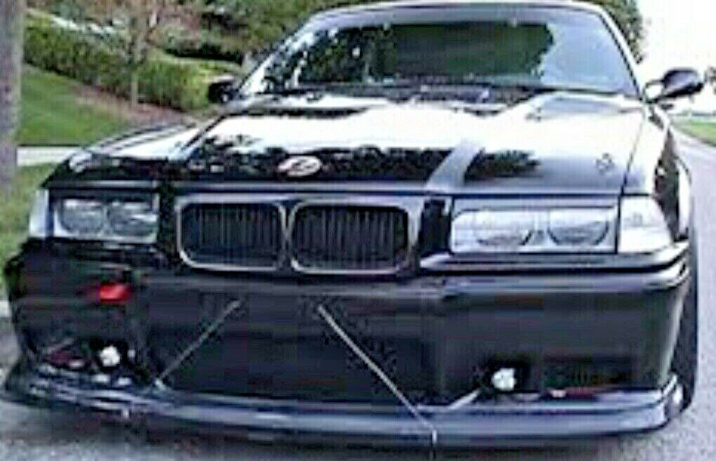 Bmw E36 3-Series M-Power Tuning Headlight Trims Covers Eyebrows Eyelids  Mask M3. | Ebay