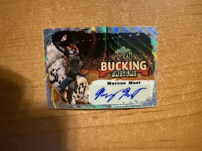 2024 Leaf PBR - Marcus Mast - Bucking Awesome Silver Wave Refractor Auto 12/25