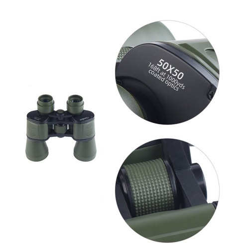 Portable 50x50 Compact Binoculars Telescope W/ FMC Lens Travel - Picture 9 of 11