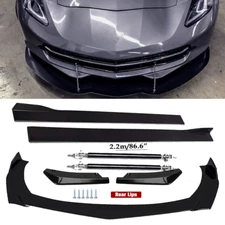 Front Bumper Lip Spoiler Splitter Car Body Rear For Chevrolet Corvette C7
