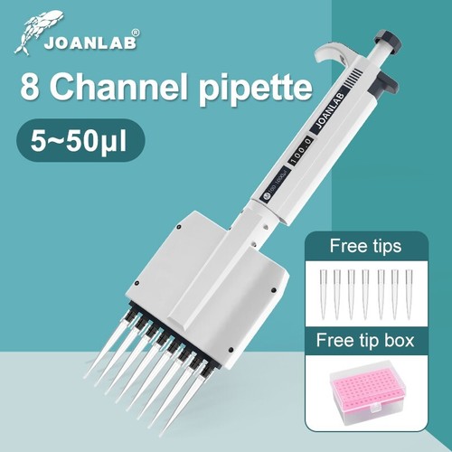 JOANLAB Lab Mehrkanalpipettierer Mikropipette M8-50 (5-50 ul) - Bild 1 von 11