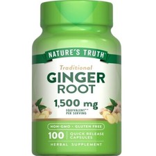 Nature's Truth Ginger Root 1,500 mg Quick Release Capsules 100 EA