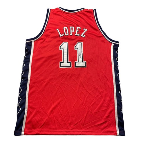 Vintage Adidas NBA New Jersey Nets Brook Lopez Autographed Jersey Auth Sz 52