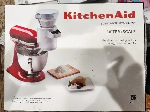 KitchenAidアタッチメントShifter+Scale KSMSFTA KitchenAid KSMSFTA Sifter Scale Attachment 4 Cup New In Box | eBay