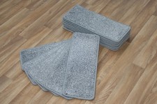 14 Stair Carpet Pads Grey Stair Tread Pads Soft Carpet Pearl 316 Stain-Free