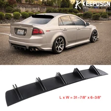 For Acura TL 2004-2008 Rear Lip Bumper Diffuser Shark 5 Fin Spoiler Wing Lip