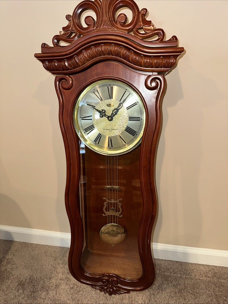 Westminster Whittington Seiko Quartz Pendulum Wooden Wall Clock