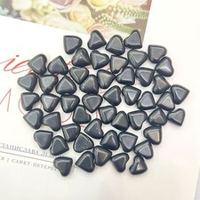 100pz Piccola Pietra Ossidiana Naturale Cuore Guarigione Gemma per Arredamento Casa 12x6mm