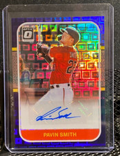 Pavin Smith 2021 Optic Retro '87 Signatures Purple Pandora Auto #2/15 - DBacks