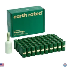 Durable Dog Poop Bag Holder with 900 Leakproof Unscented Bags, Dispenser